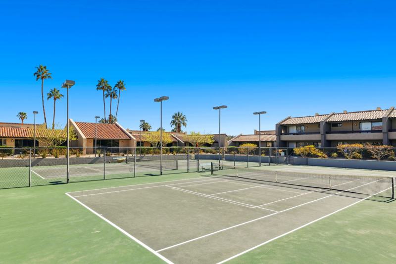 Resort-style tennis and pickleball courts